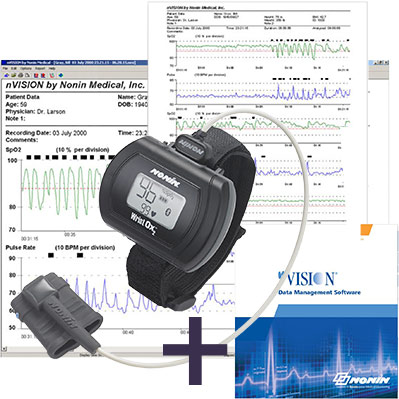 Nonin WristOx 3150 BLE PulseOximeter Starterskit