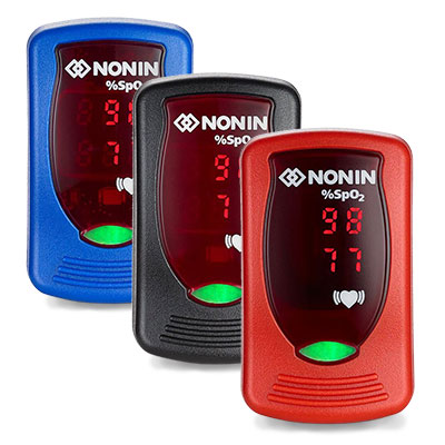 Nonin Onyx Vantage 9590 vingerpulsoximeter (Rood)