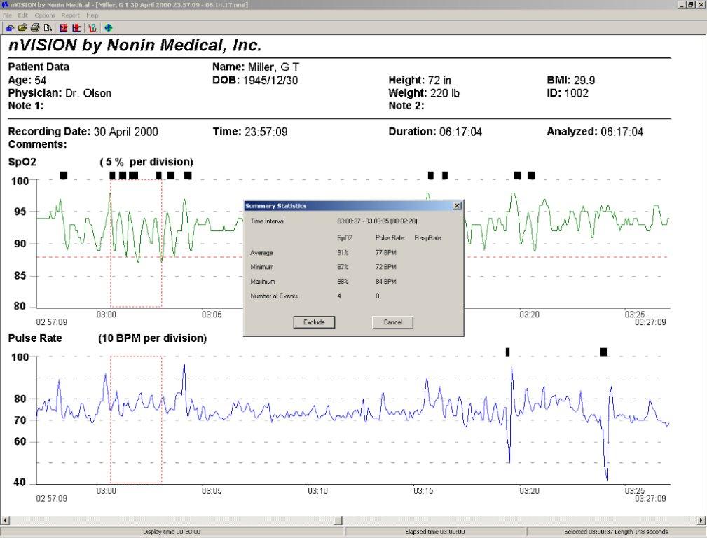 nVision Pulsoximetrie Software