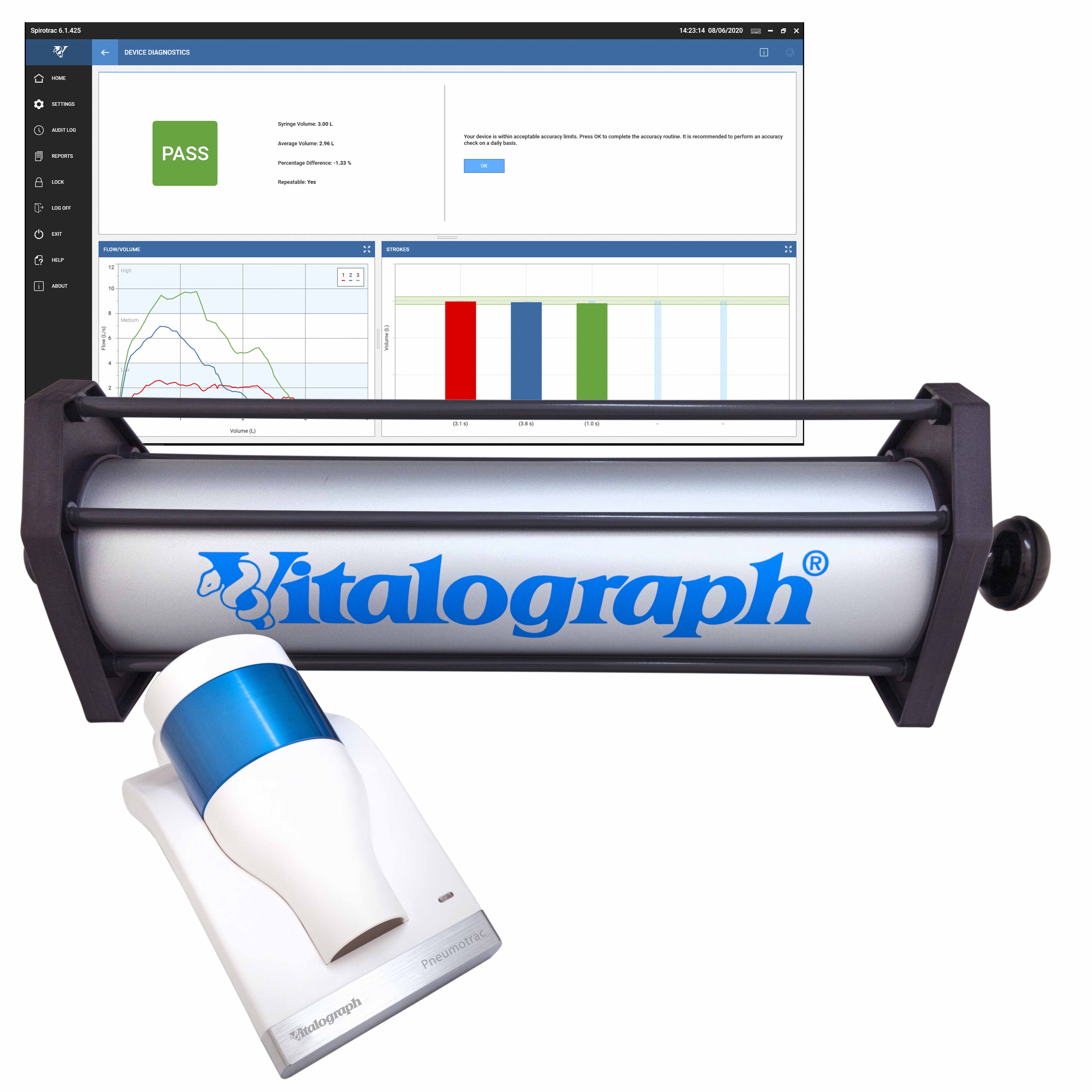 Vitalograph Pneumotrac spirometer